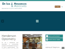 Tablet Screenshot of hendersonoptometry.com